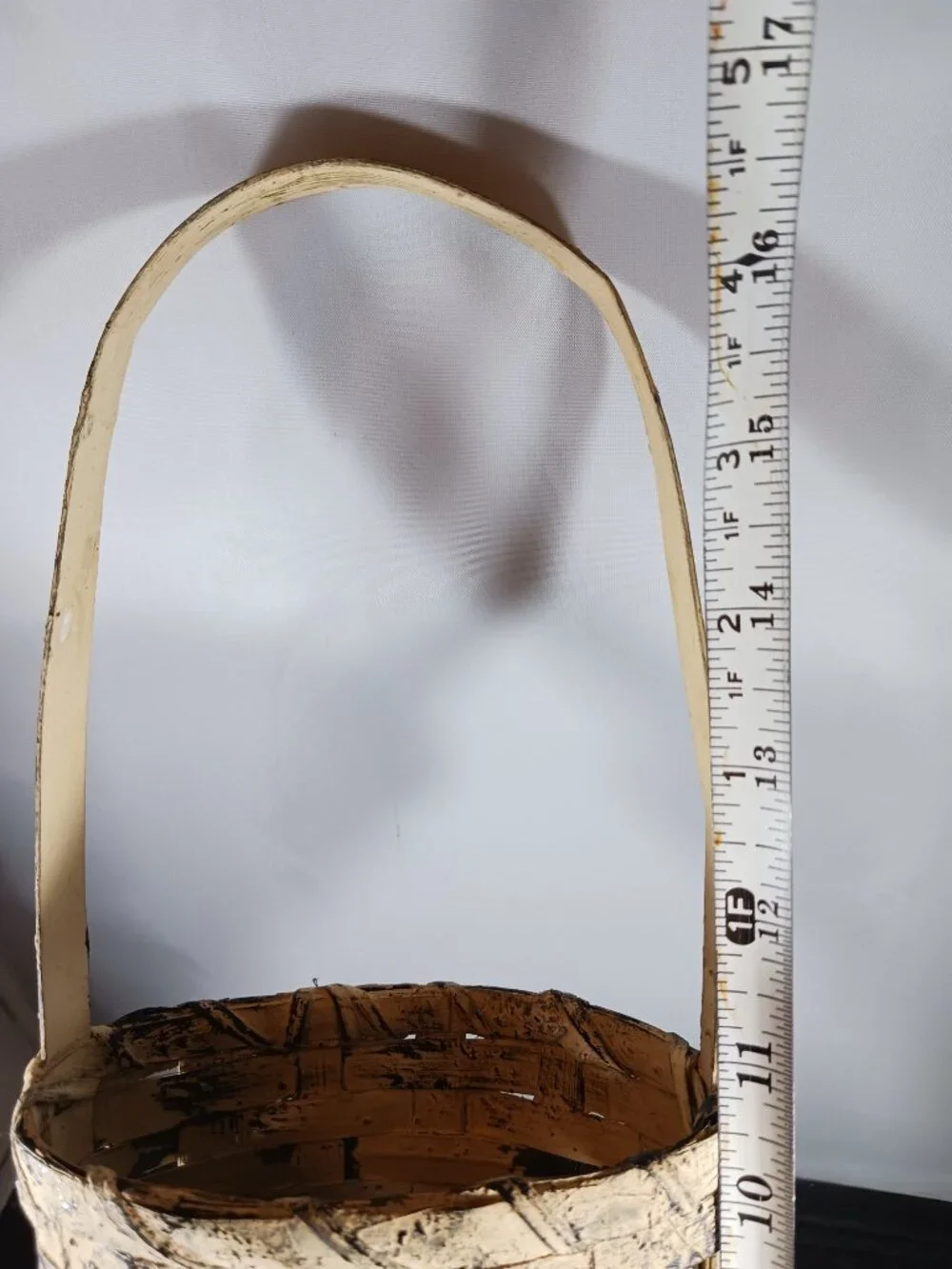 Primitive Style Wicker Wall Hanging Basket